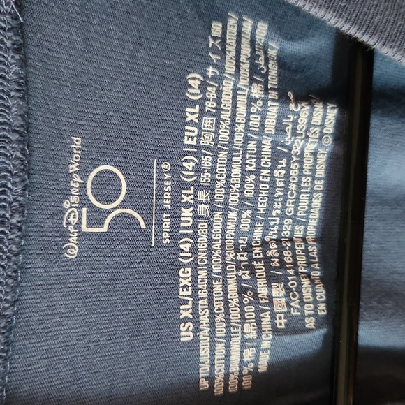Disney Long Sleeve Disneyworld 50th Anniversary Long Sleeve T Shirt - Picture 3 of 4